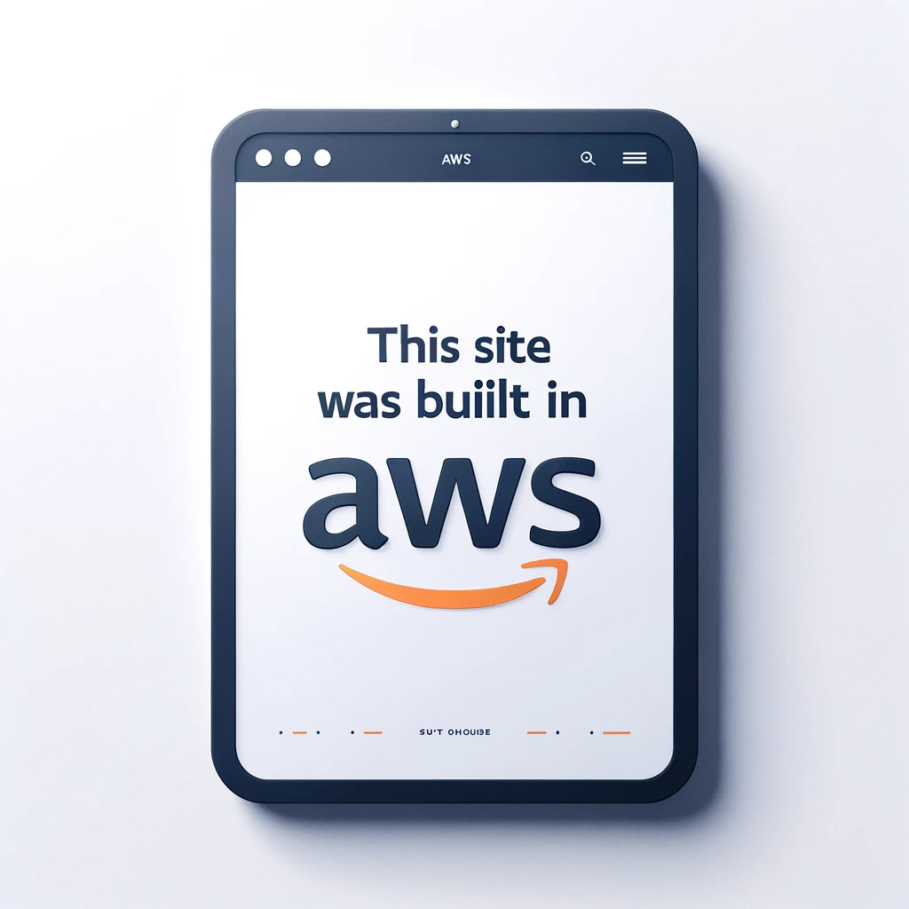 This site was built in AWS